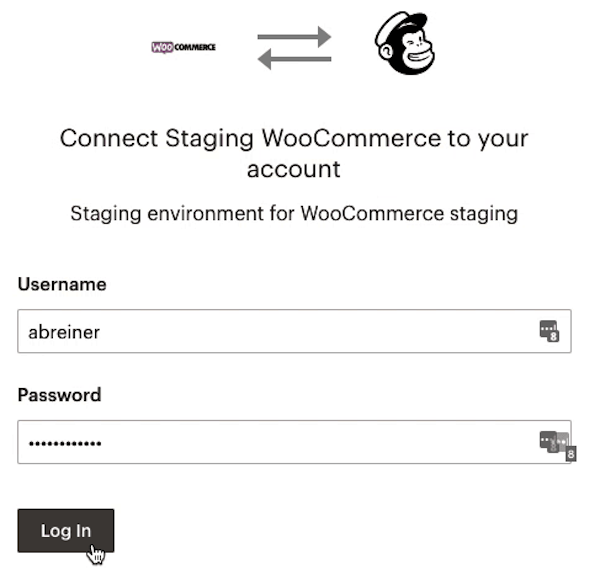 WooCommerce OAuth - Cursor Clicks - Log In