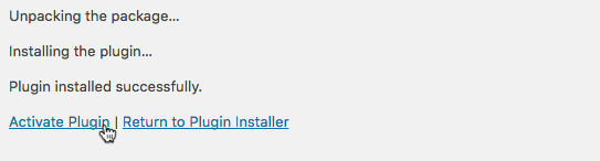 activate plugin