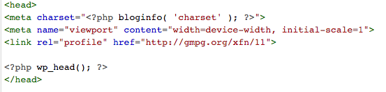 header php code